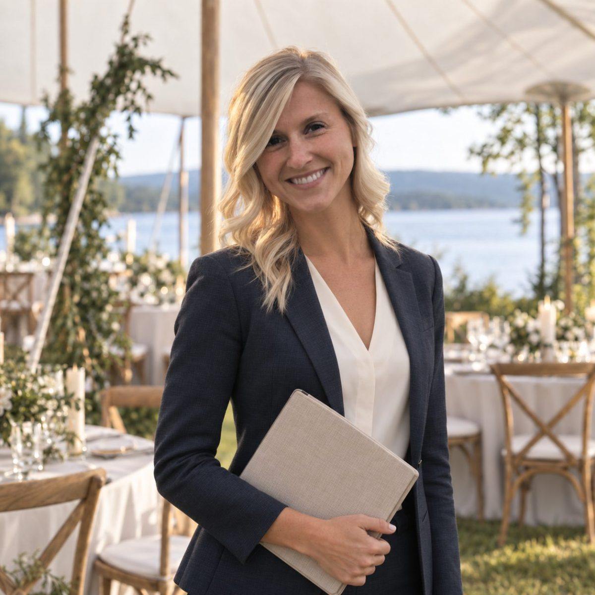 Hazel, founder of Glasswater Events